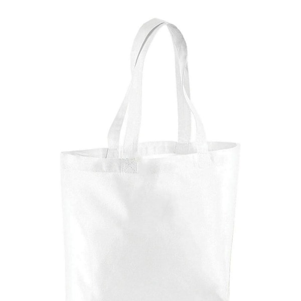 Brand Lab Ensfärgad Ekologisk Oversize Tygväska One Size Vit White One Size