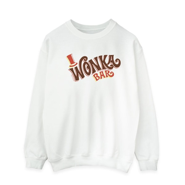 Willy Wonka Herr Bar Logo Sweatshirt M Vit White M