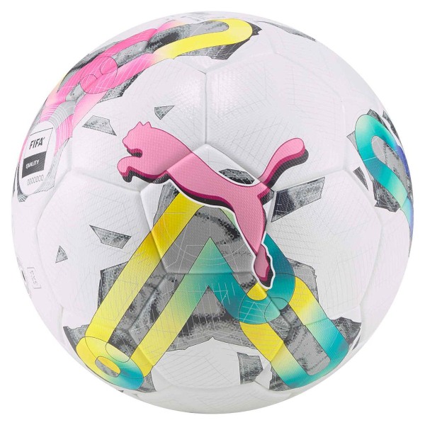 Puma TeamFINAL3 Match Fotboll 4 Vit/Rosa/Gul White/Pink/Yellow 4