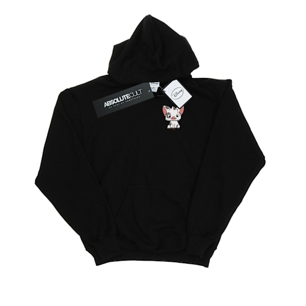 Disney Herr Moana Pua The Pig Brösttryck Hoodie M Svart Black M