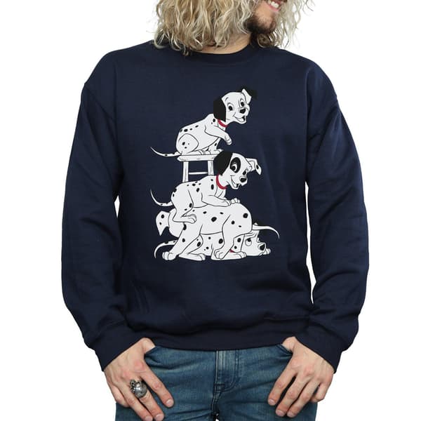 Disney Herr 101 Dalmatiner Stol Sweatshirt L Marinblå Navy Blue L