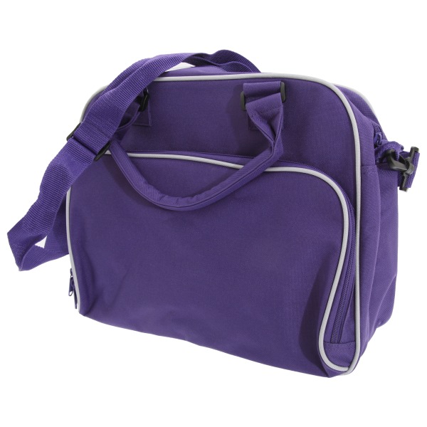 Bagbase Compact Junior Dance Messenger Bag (15 liter) One Size Purple/Light Grey One Size