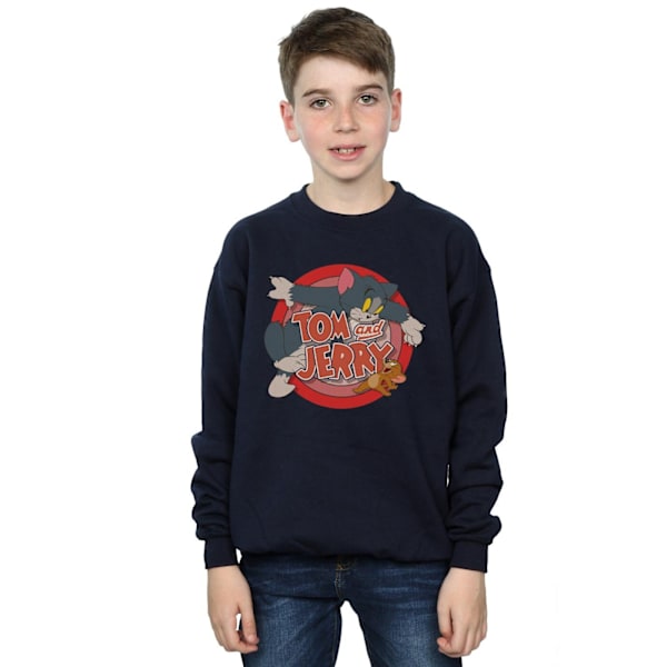 Tom och Jerry Pojkar Klassisk Catch Sweatshirt 5-6 År Marinblå Navy Blue 5-6 Years