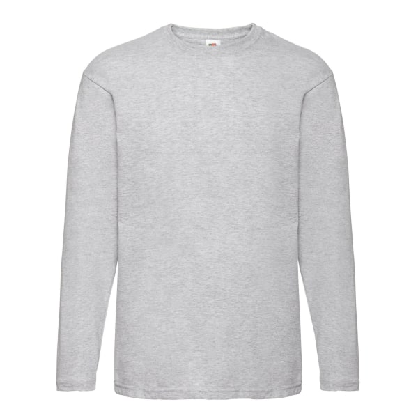 Fruit of the Loom Unisex Adult Valueweight Heather Long-Sleeved Grey M