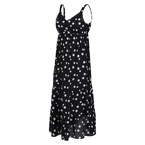 Regatta Dam/Kvinnor Gazania Polka Dot Lätt Casual Klänning Black/White 10 UK