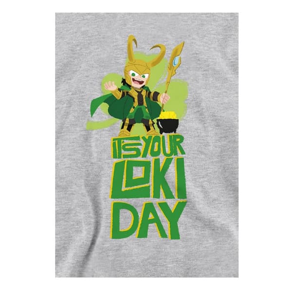 Loki Barn/Barn Loki St Patricks Day Pullover Hoodie 9- Athletic Heather 9-11 Years