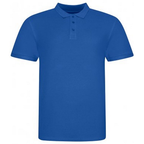 Awdis herr Piqu bomull kortärmad poloskjorta XXL Royal Blue Royal Blue XXL