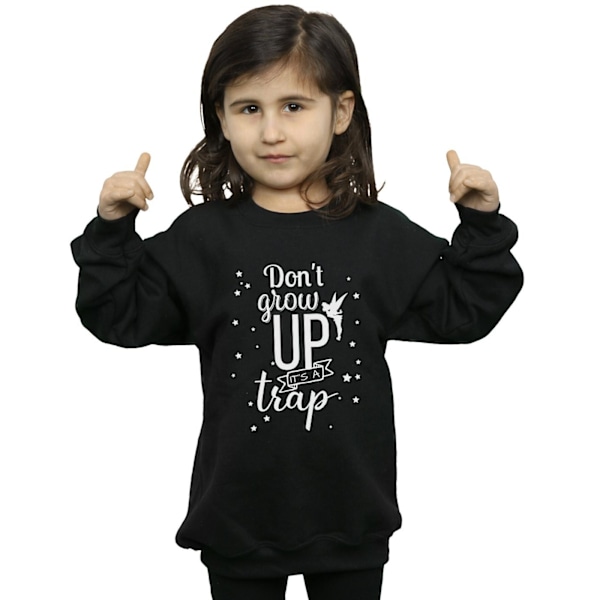 Disney Girls Tinker Bell Don´t Grow Up Sweatshirt 12-13 År B Black 12-13 Years