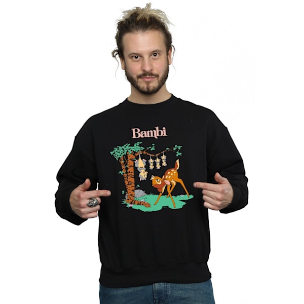 Disney Bambi Tilted Up Sweatshirt 4XL Svart Black 4XL