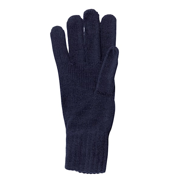 Regatta Unisex Stickade Vinterhandskar En Storlek Marinblå Navy One Size