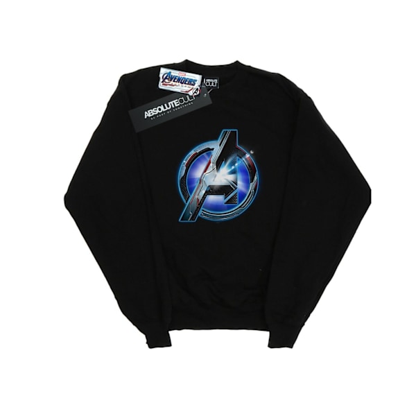 Marvel Pojkar Avengers Endgame Självlysande Logotyp Sweatshirt 7-8 År Black 7-8 Years