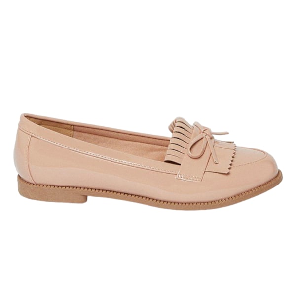 Dorothy Perkins Dam/Dam Loretta Tofs Bred Loafers 4 UK Blush 4 UK
