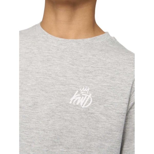 Kings Will Dream Pojkar Stanton T-shirt med Tryck på Ryggen S Gråmelerad Grey Marl S