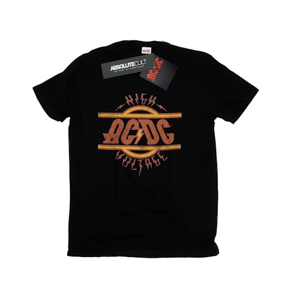 AC/DC Herr High Voltage Distressed Logo T-Shirt M Svart Black M