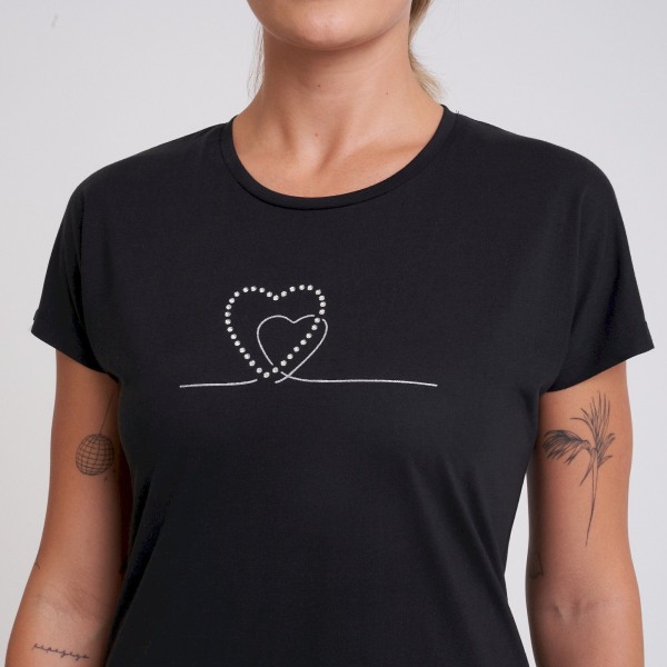 Dare 2B Dam/Dam Crystallize Heart T-shirt 12 UK Svart Black 12 UK