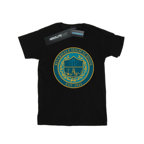 Riverdale Mens High School Crest T-shirt S Svart Black S