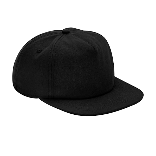 Beechfield Unisex Vuxen Organisk Bomull 5 Panel Baseball Cap One Black One Size