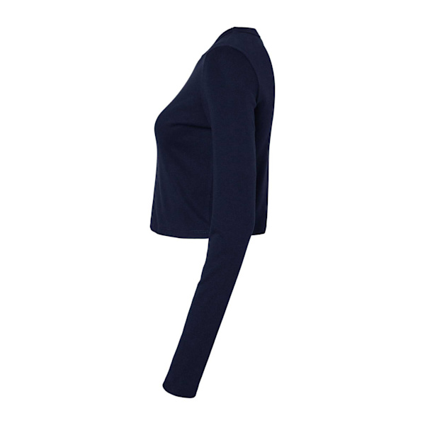 Bella + Canvas Dam/Dam Micro-Rib Långärmad T-shirt L S Solid Navy L