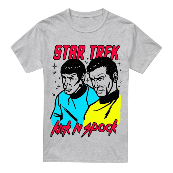 Star Trek Herr Kirk & Spock T-Shirt 5XL Sport Heather Sport Heather 5XL
