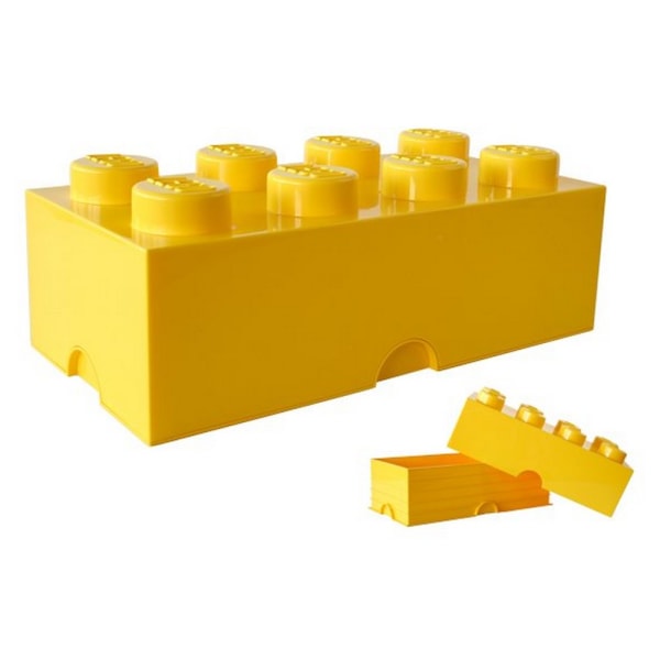 Lego Kloss Matlåda 6cm x 20cm x 10cm Gul Yellow 6cm x 20cm x 10cm