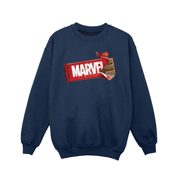 Marvel Universe Girls Marvel Choklad Sweatshirt 12-13 År N Navy Blue 12-13 Years