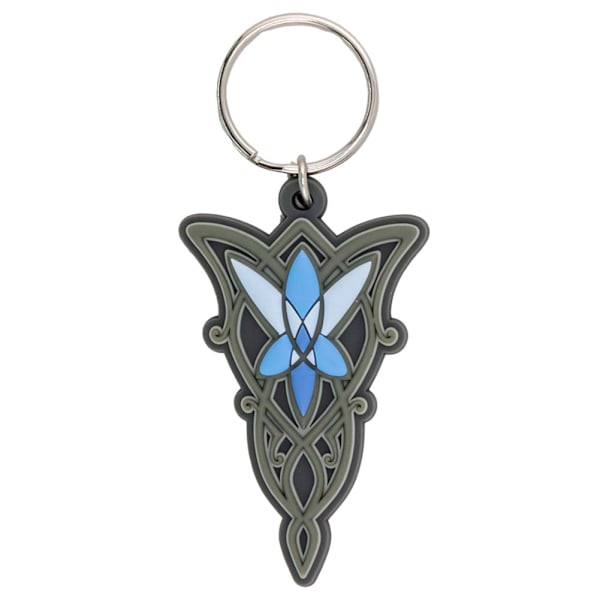 Sagan om ringen Evenstar PVC-nyckelring 55 mm x 40 mm x 5 mm Mu Multicoloured 55mm x 40mm x 5mm