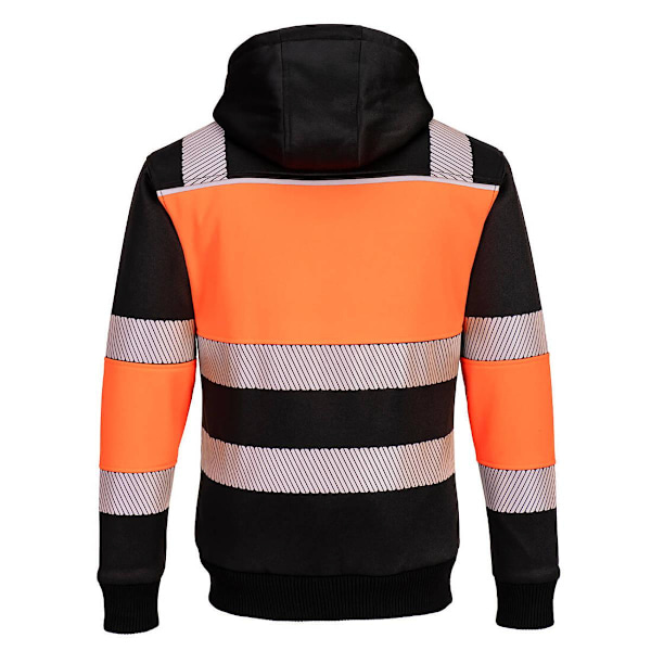 Portwest PW3 Klass 1 Vinterhoodie för män 4XL Orange/Svart Orange/Black 4XL