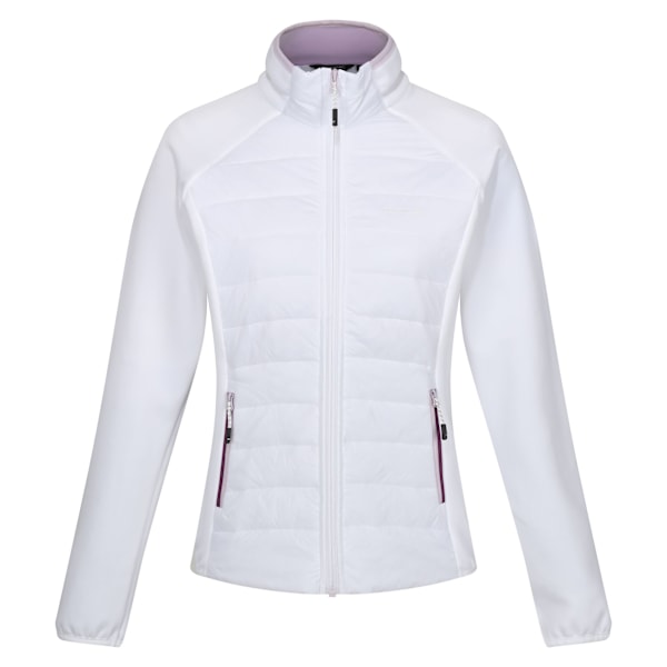 Regatta Dam/Kvinnor Clumber V Hybrid Jacka 20 UK Vit/Lila White/Lilac Frost 20 UK