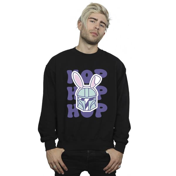 Star Wars The Mandalorian Hop Into Easter Sweatshirt L Bla Black L