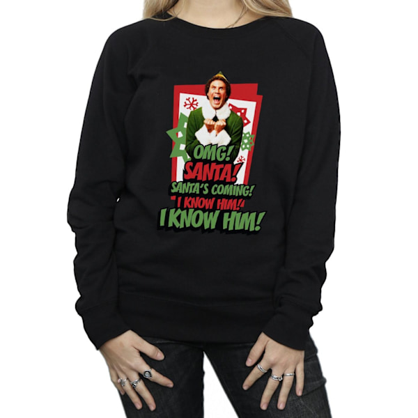 Elf Dam/Damer OMG Santa Sweatshirt XXL Svart Black XXL