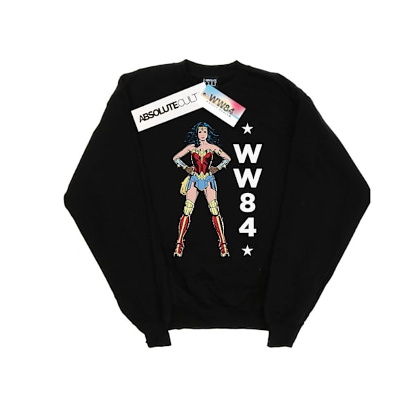 DC Comics Dam/Kvinnor Wonder Woman 84 Stående Logotyp Sweatshirt Black M