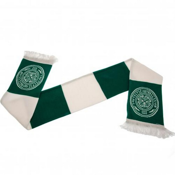 Celtic FC Unisex Bar Scarf för vuxna, en storlek, grön/vit Green/White One Size