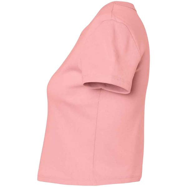 Bella + Canvas Crop Top för dam/tjej S Enfärgad Rosa Solid Pink S
