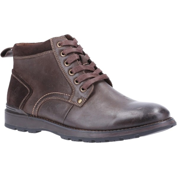 Hush Puppies Herr Dean Läderstövlar 10 UK Brown Brown 10 UK