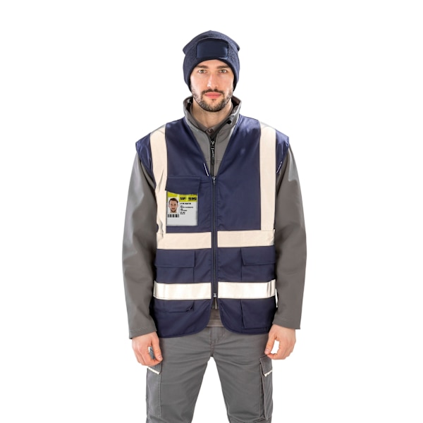 SAFE-GUARD by Result Unisex Vuxen Säkerhetsväst L Marinblå Navy L