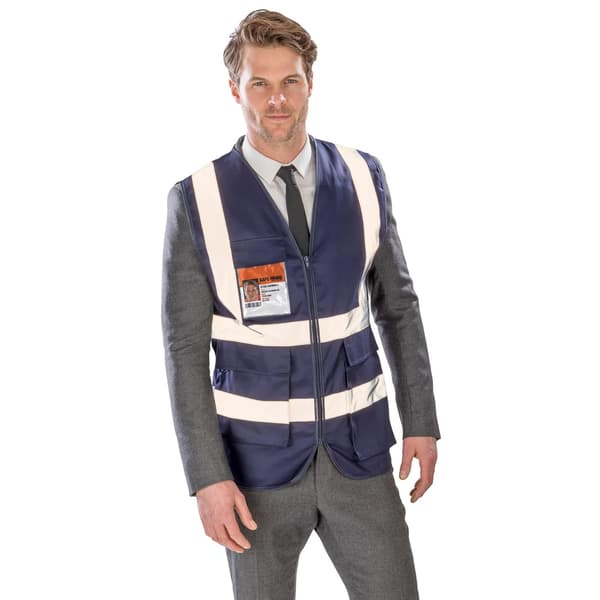 SAFE-GUARD By Result Unisex Vuxen Säkerhetsväst M Marinblå Navy M