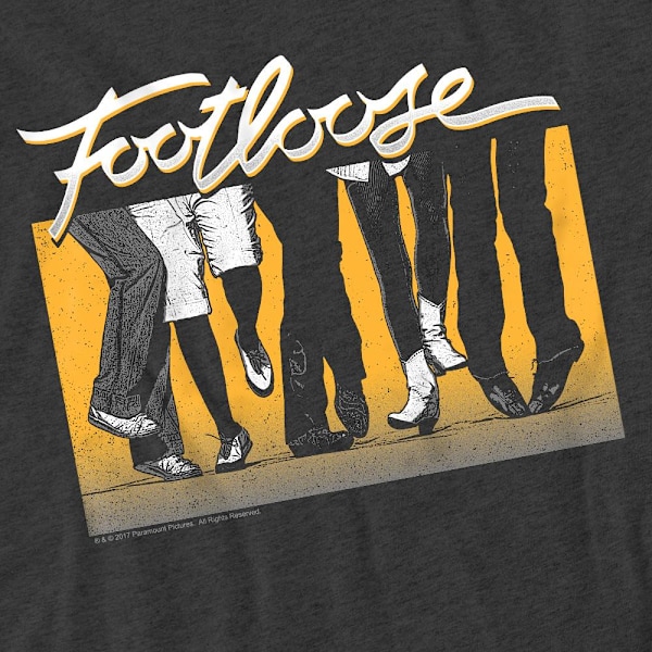 Footloose Unisex Vuxen Dansparty T-Shirt 3XL Kolgrå Charcoal 3XL
