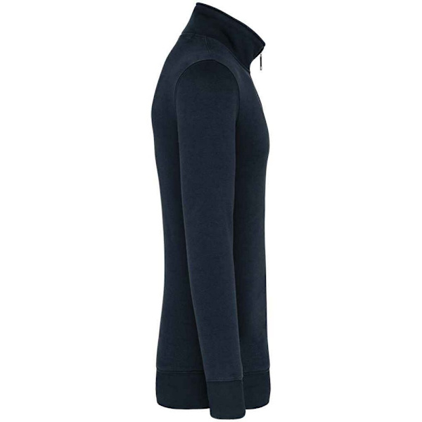 Kariban Herr Zip Neck Sweatshirt XL Marinblå Navy XL