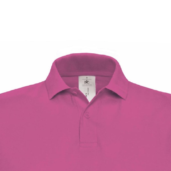 B&C ID.001 Herr Kortärmad Polotröja XS Fuchsia Fuchsia XS