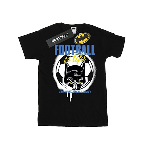 DC Comics Boys Batman Football is Life T-Shirt 12-13 år Svart Black 12-13 Years