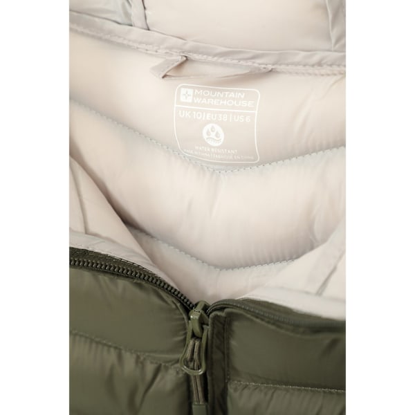 Mountain Warehouse Dam/Damer Florence Lång Vadderad Jacka 18 Khaki 18 UK