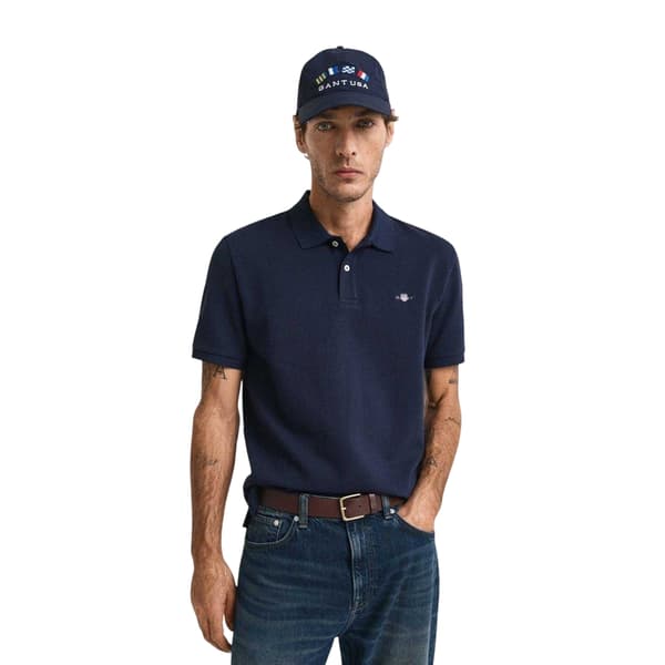 Gant Herr Bomull Regular Pikétröja S Evening Blue Evening Blue S