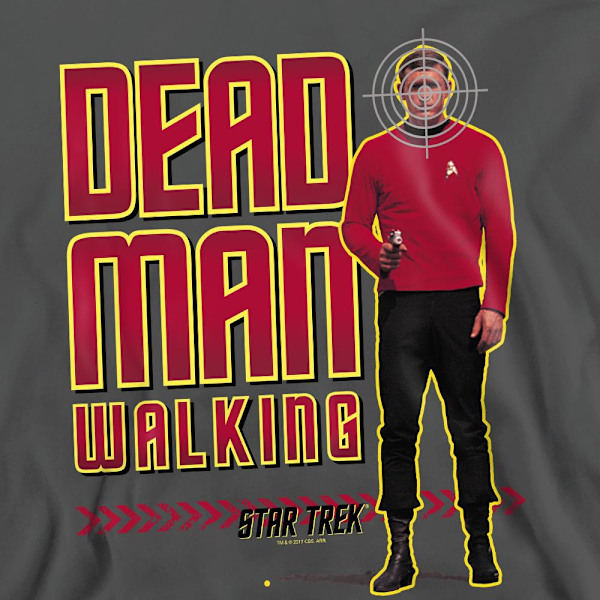 Star Trek Unisex Vuxen Dead Man Walking Sweatshirt L Gråmelerad Charcoal L