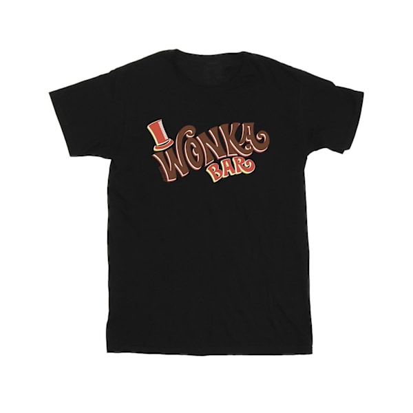 Willy Wonka Boys Bar Logo T-Shirt 5-6 år Svart Black 5-6 Years