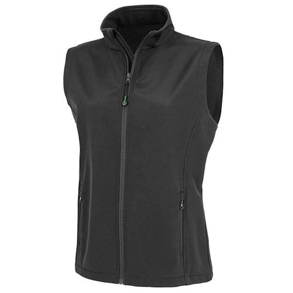 Result Äkta Återvunnen Dam/Dam Softshell Väst M B Black M