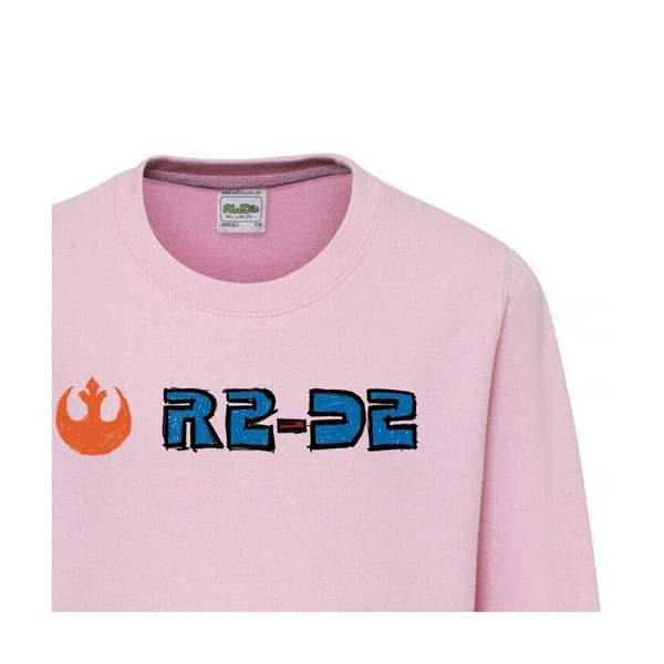 Star Wars Barn/Kids R2-D2 R2-D2 Sweatshirt 9-10 år Rosa Pink 9-10 Years