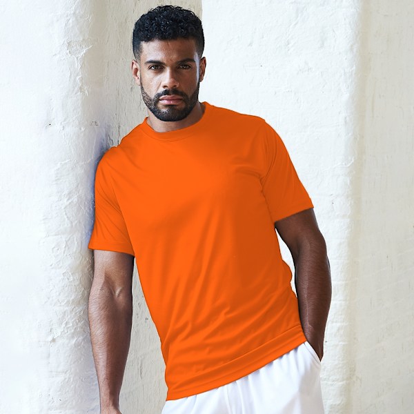 AWDis Just Cool Herr T-shirt med kort ärm, slät, S, orange Crush Orange Crush S