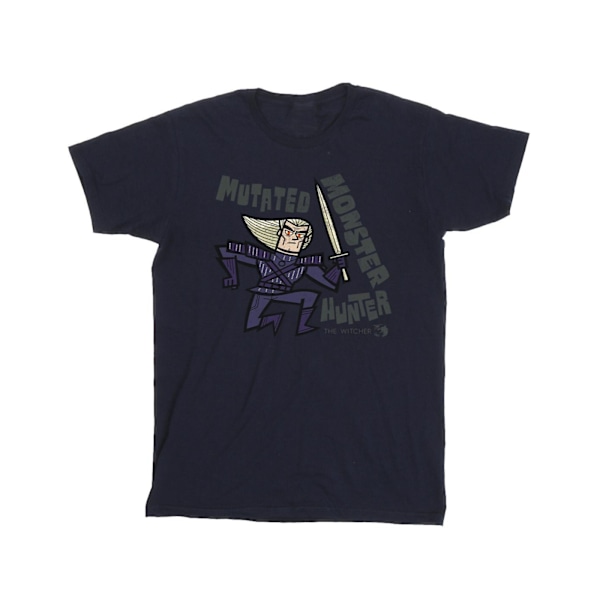 Netflix The Witcher Mutated Hunter T-shirt för män, marinblå, 4XL Navy Blue 4XL