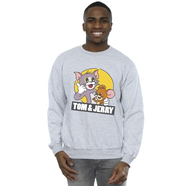 Tom And Jerry Herr Sketch Logo Sweatshirt 3XL Sports Grey Sports Grey 3XL