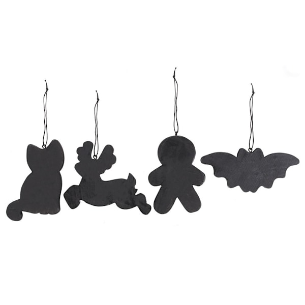 Something Different Skelett Cookie Ornament Set (4-pack) På Black/White One Size